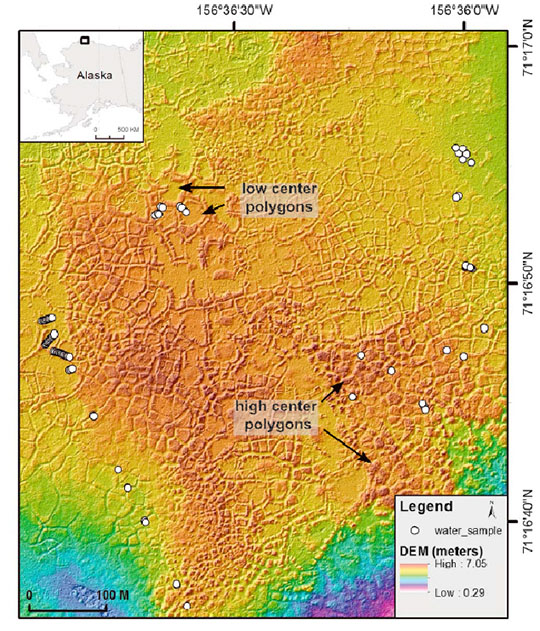 Polygonal ground surface 